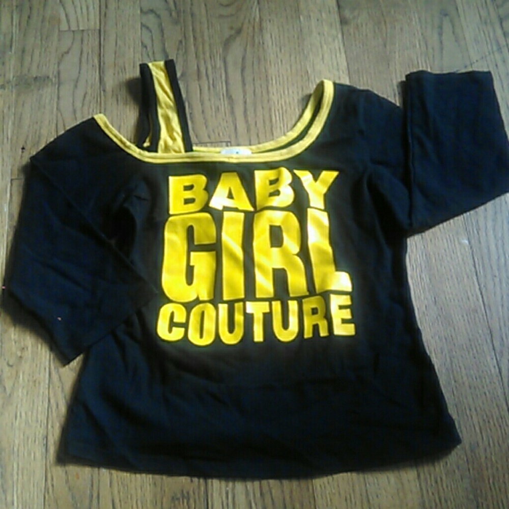 Baby Girl Couture Shoulder Out Top